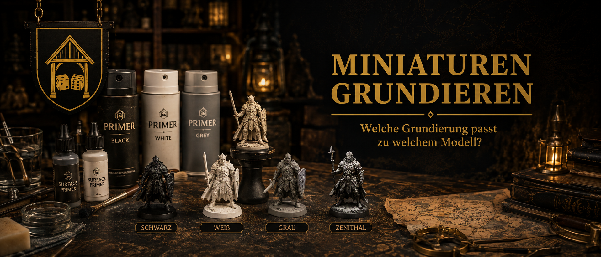 Miniaturen grundieren: Welche Grundierung passt zu welchem Modell?