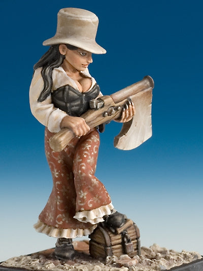 Freebooter's Fate Die Lady (Piraten) – unbemalte Tabletop-Miniatur aus Metall