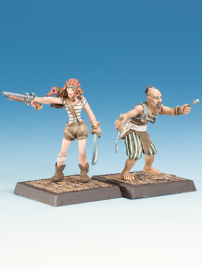 Freebooter's Fate Pirat und Cuchillo #2 (Piraten) – unbemalte Tabletop-Miniaturen aus Metall