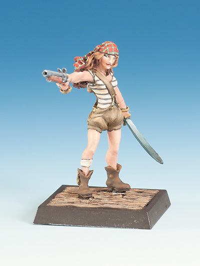 Freebooter's Fate Pirat und Cuchillo #2 (Piraten) – unbemalte Tabletop-Miniaturen aus Metall (Ansicht 2)
