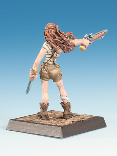 Freebooter's Fate Pirat und Cuchillo #2 (Piraten) – unbemalte Tabletop-Miniaturen aus Metall (Ansicht 3)