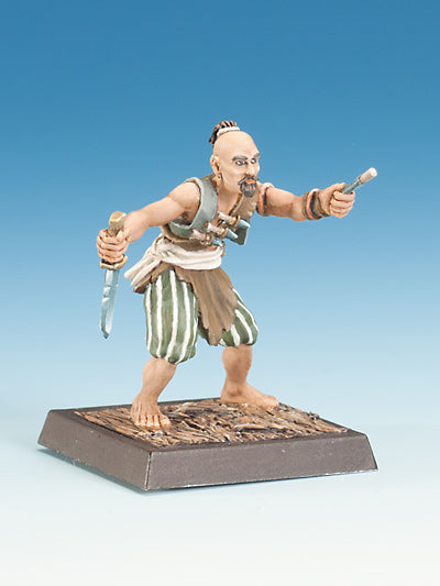 Freebooter's Fate Pirat und Cuchillo #2 (Piraten) – unbemalte Tabletop-Miniaturen aus Metall (Ansicht 4)