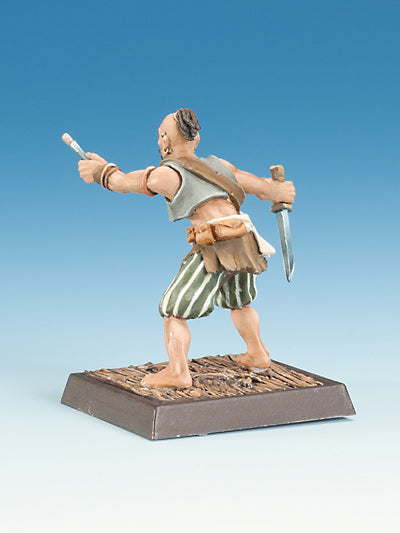 Freebooter's Fate Pirat und Cuchillo #2 (Piraten) – unbemalte Tabletop-Miniaturen aus Metall (Ansicht 5)