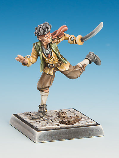 Freebooter's Fate Delora Waits (Piraten) – unbemalte Tabletop-Miniatur aus Metall (Ansicht 2)