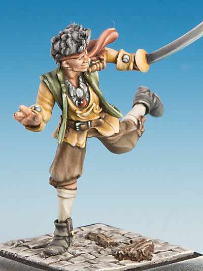 Freebooter's Fate Delora Waits (Piraten) – unbemalte Tabletop-Miniatur aus Metall