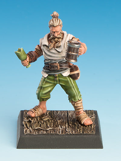 Freebooter's Fate Drunken Ivar (Piraten) – unbemalte Tabletop-Miniatur aus Metall (Ansicht 2)