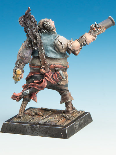Freebooter's Fate Lieutenant Krud (Piraten) – unbemalte Tabletop-Miniatur aus Metall (Ansicht 5)