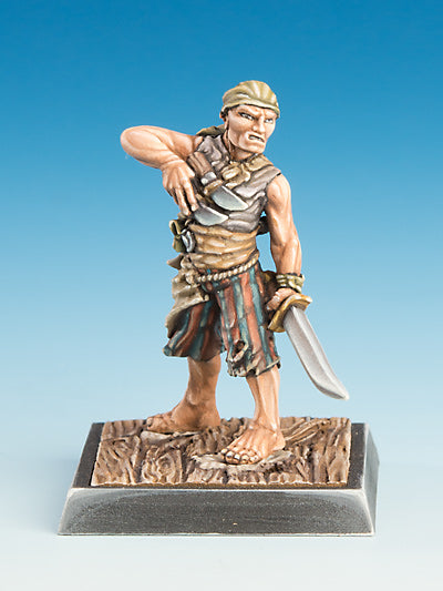 Freebooter's Fate Pirat & Cuchillo #3 (Piraten) – unbemalte Tabletop-Miniaturen aus Metall (Ansicht 3)