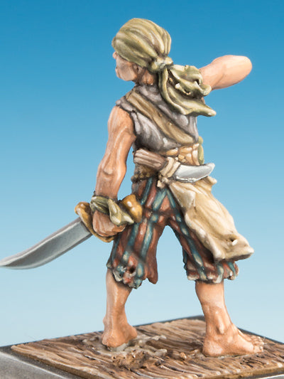 Freebooter's Fate Pirat & Cuchillo #3 (Piraten) – unbemalte Tabletop-Miniaturen aus Metall (Ansicht 5)