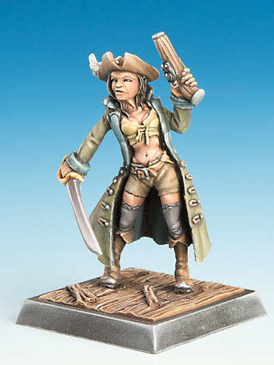 Freebooter's Fate Pirat & Cuchillo #3 (Piraten) – unbemalte Tabletop-Miniaturen aus Metall (Ansicht 8)