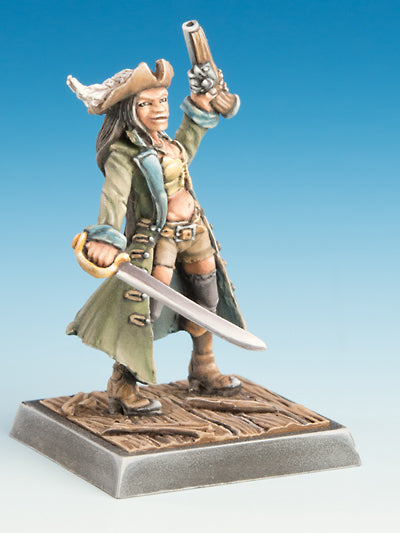 Freebooter's Fate Pirat & Cuchillo #3 (Piraten) – unbemalte Tabletop-Miniaturen aus Metall (Ansicht 10)
