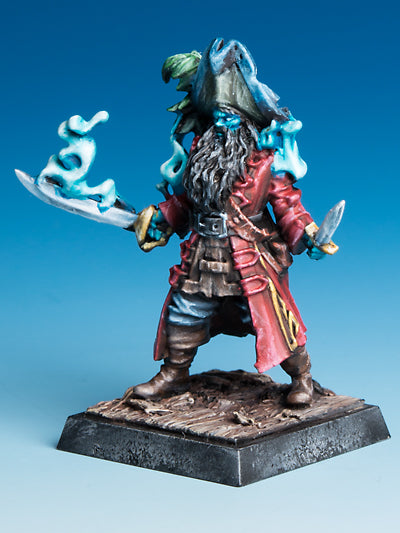 Freebooter's Fate Käpt'n Ronbert (Piraten) – unbemalte Tabletop-Miniatur aus Metall (Ansicht 2)