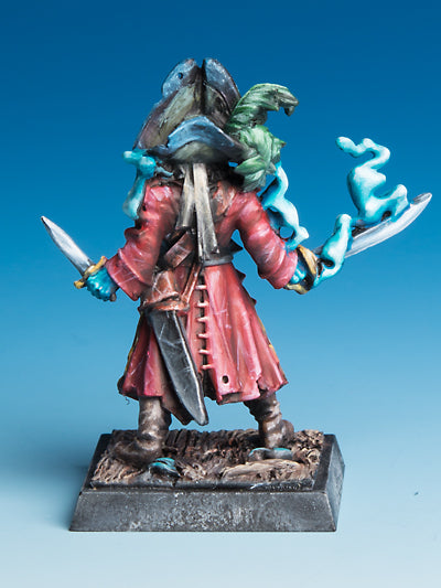 Freebooter's Fate Käpt'n Ronbert (Piraten) – unbemalte Tabletop-Miniatur aus Metall (Ansicht 3)