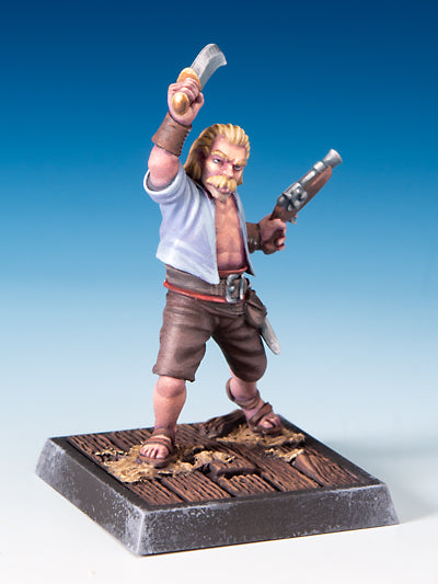 Freebooter's Fate Mustafa (Piraten) – unbemalte Tabletop-Miniatur aus Metall (Ansicht 5)