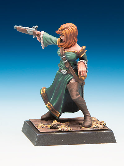 Freebooter's Fate Alma (Piraten) – unbemalte Tabletop-Miniatur aus Metall (Ansicht 3)