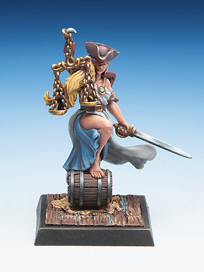 Freebooter's Fate Tizia (Piraten) – unbemalte Tabletop-Miniatur aus Metall