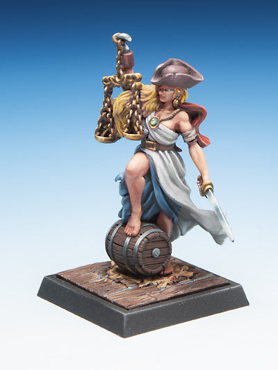 Freebooter's Fate Tizia (Piraten) – unbemalte Tabletop-Miniatur aus Metall (Ansicht 3)