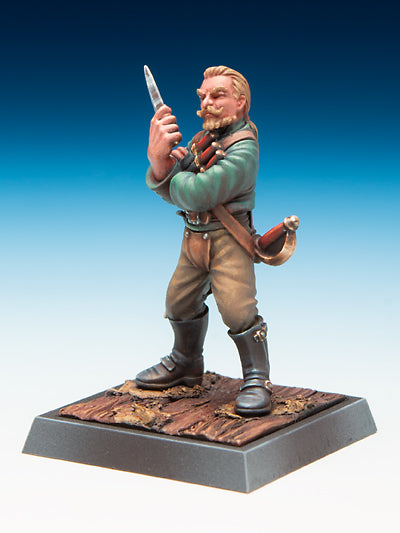Freebooter's Fate Pierce (Piraten) – unbemalte Tabletop-Miniatur aus Metall (Ansicht 2)