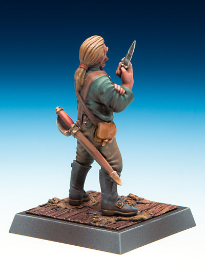 Freebooter's Fate Pierce (Piraten) – unbemalte Tabletop-Miniatur aus Metall (Ansicht 4)