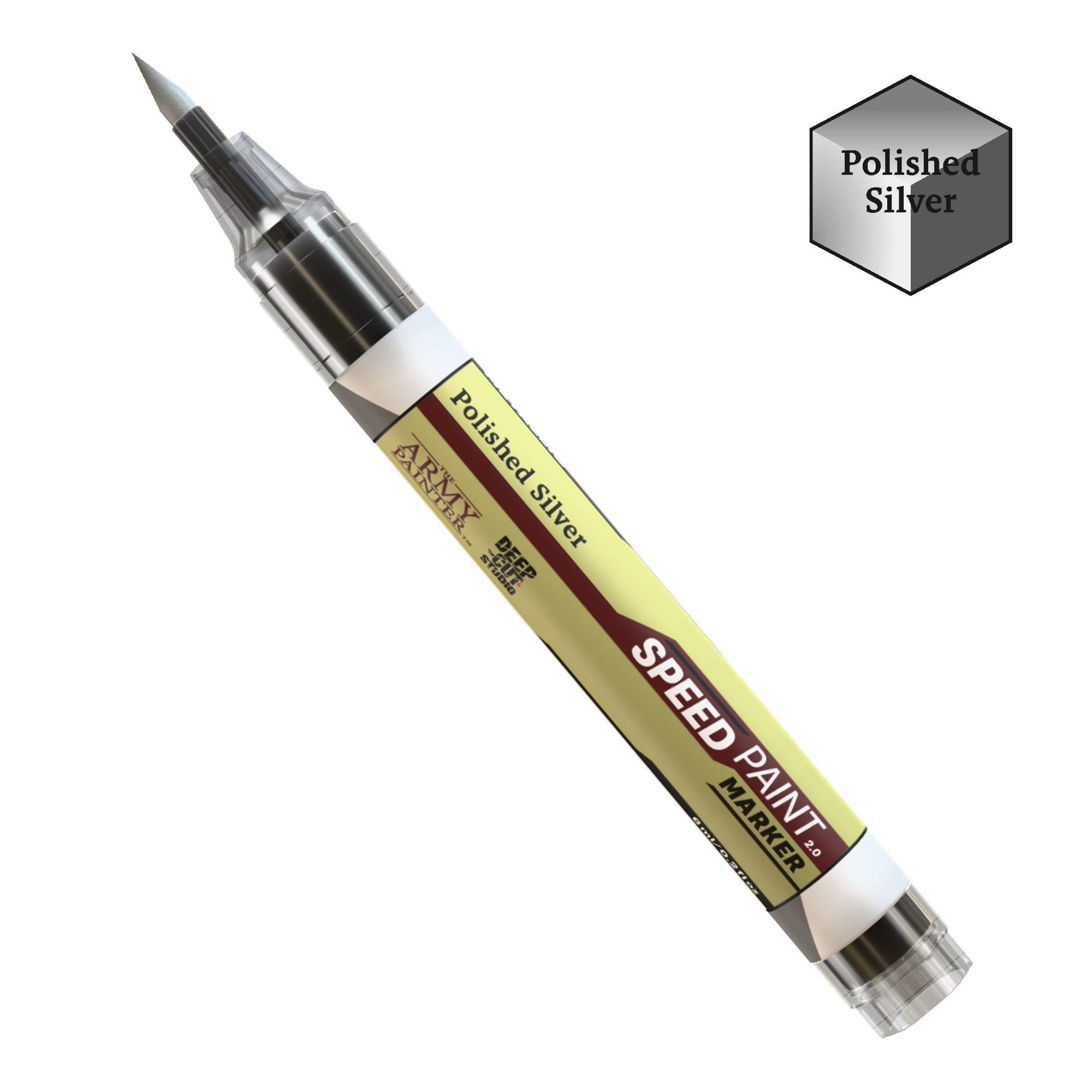 The Army Painter | Speedpaint Marker – Polished Silver (6ml)