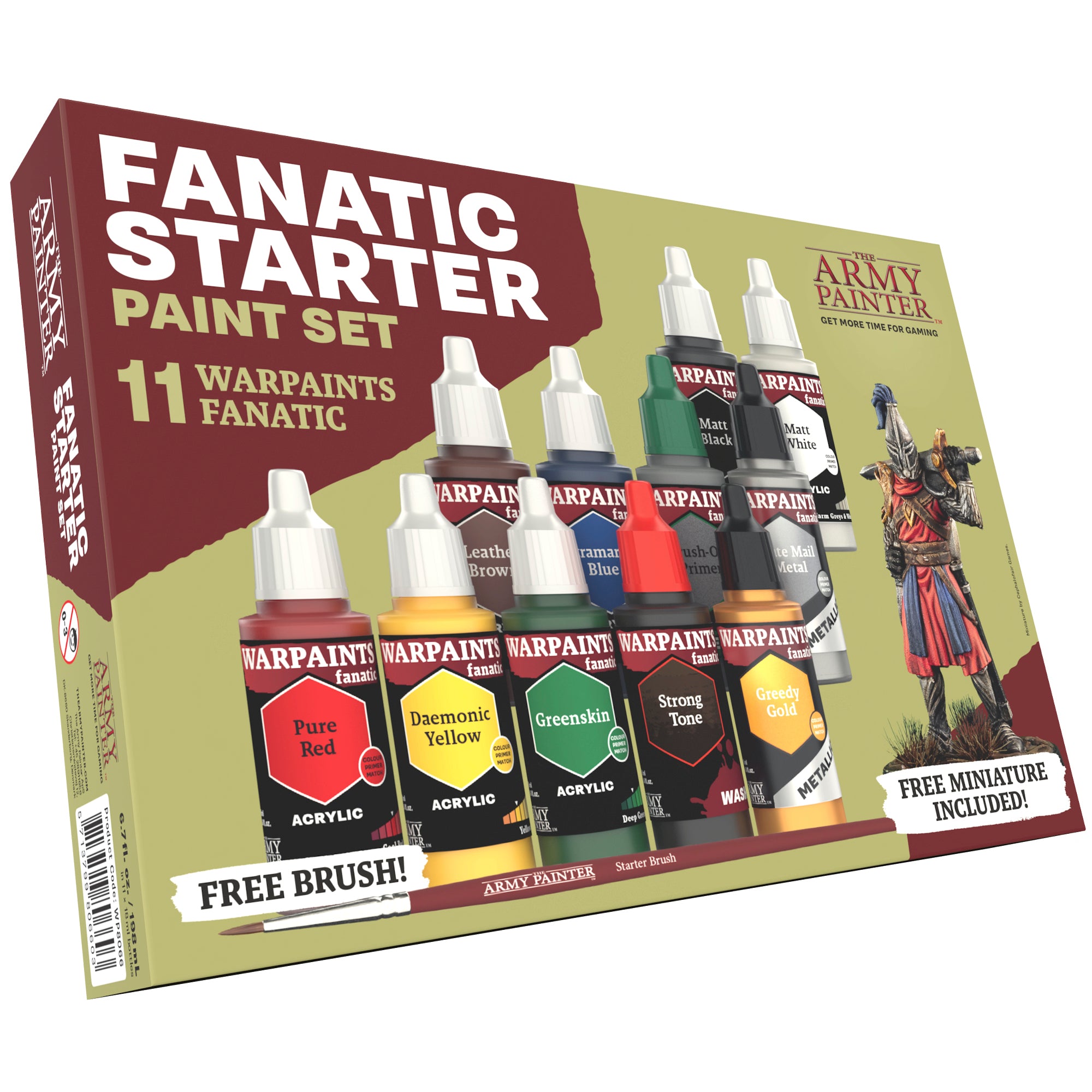 The Army Painter | Warpaints Fanatic Starter Set (11x18mL)