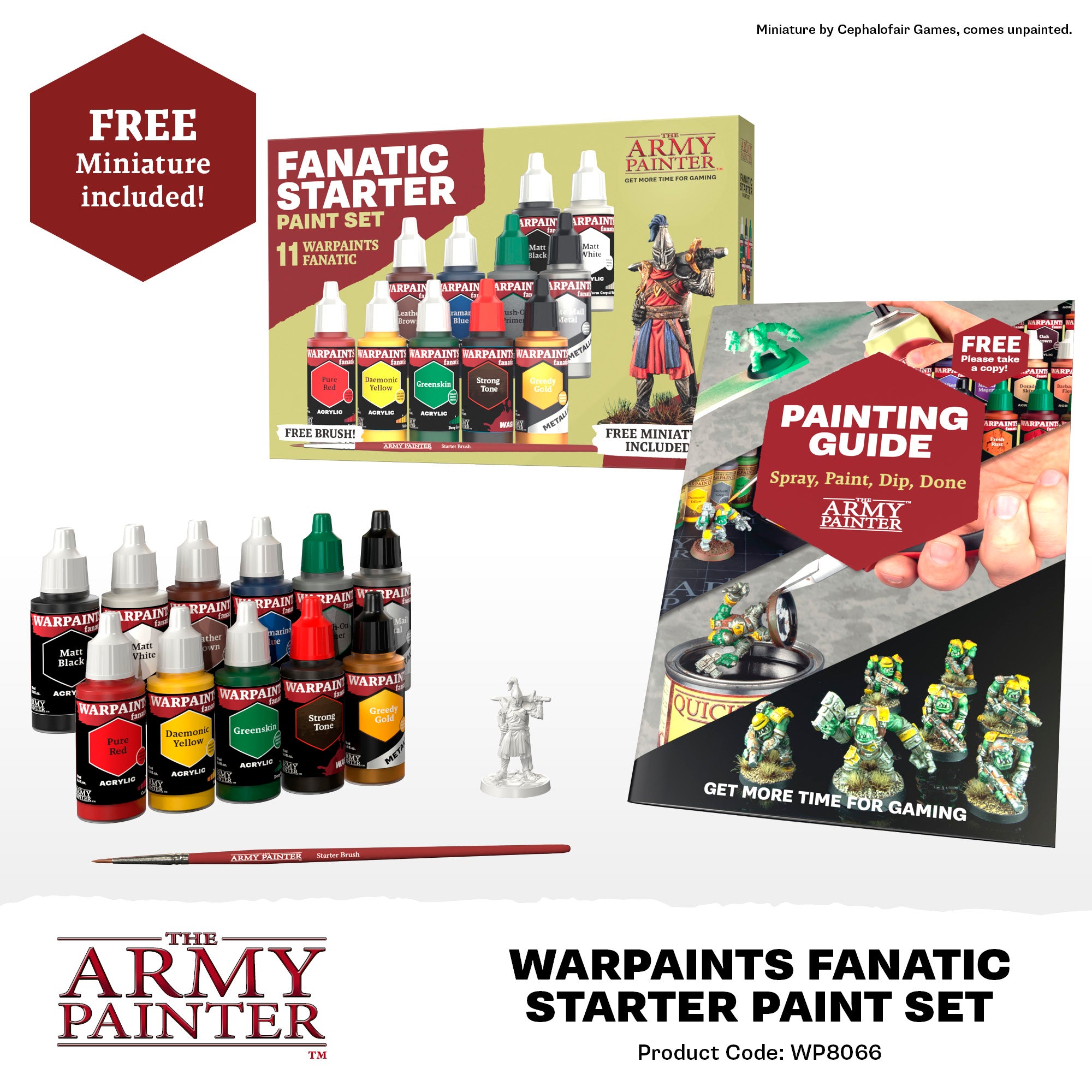 The Army Painter | Warpaints Fanatic Starter Set (11x18mL)