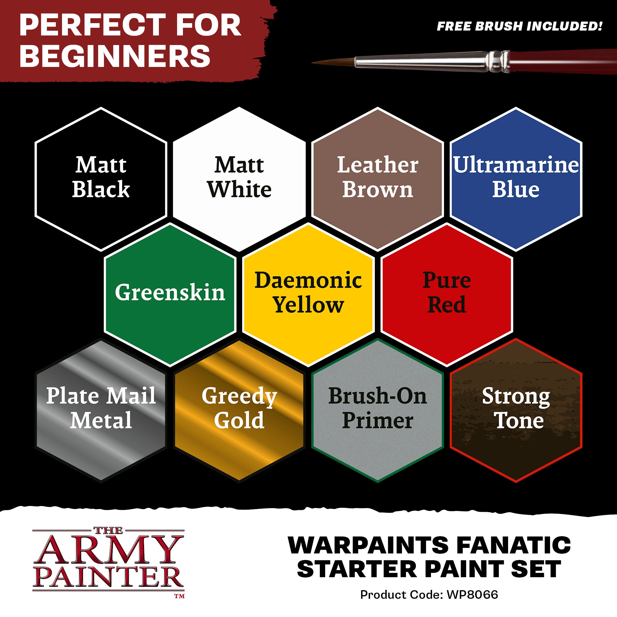The Army Painter | Warpaints Fanatic Starter Set (11x18mL)