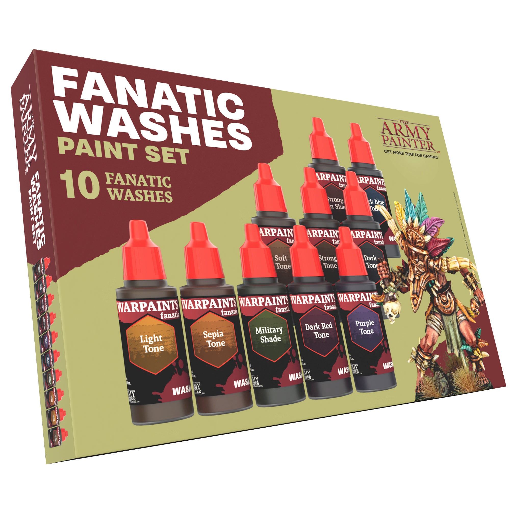The Army Painter | Warpaints Fanatic Washes Paint Set (10x18mL)