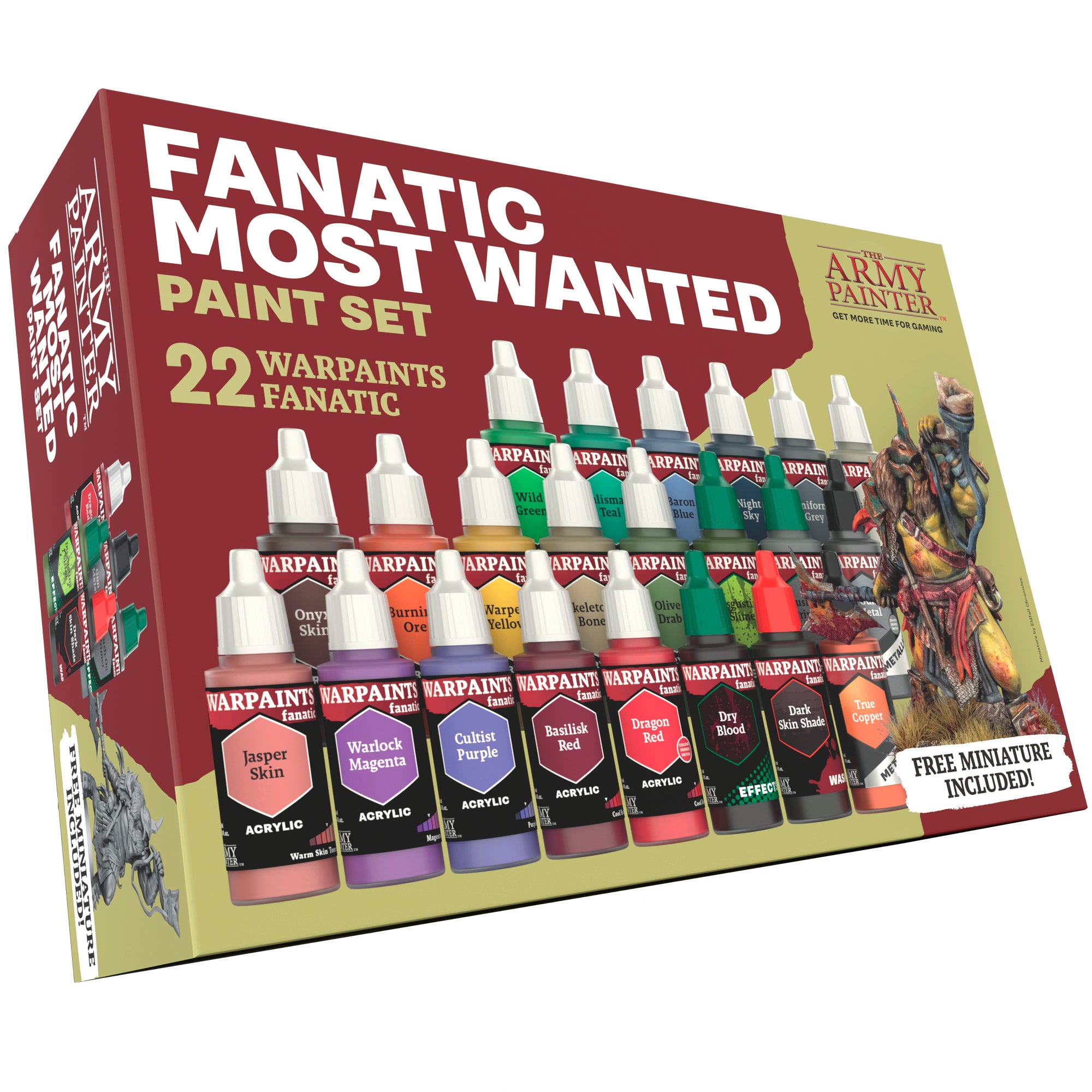 The Army Painter | Warpaints Fanatic Most Wanted Paint Set (22x18mL)