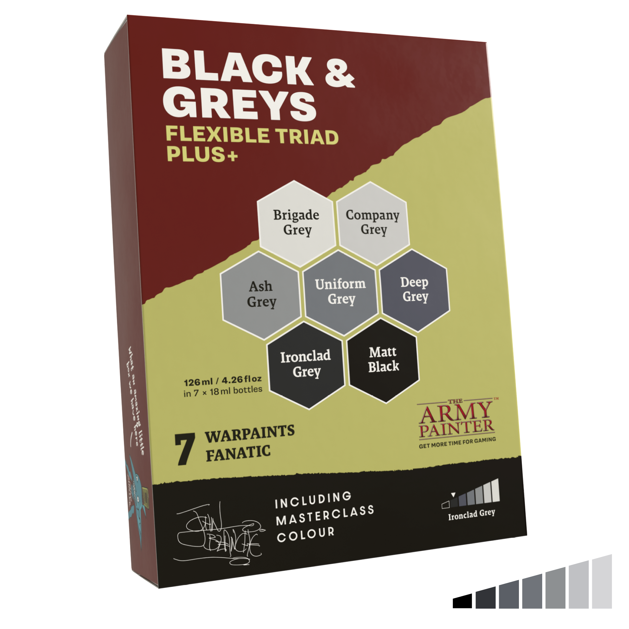 The Army Painter | Flexible Triad PLUS+: Blacks & Greys