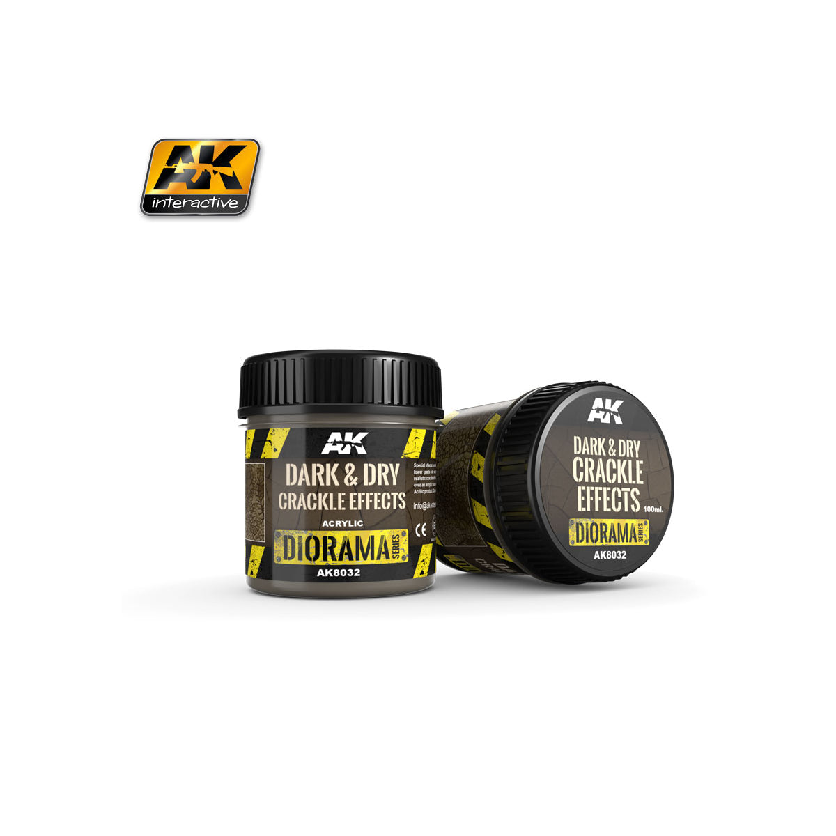 AK Interactive | Dark & Dry Crackle Effects (100ml)