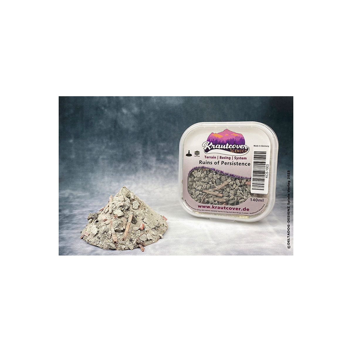 Krautcover Ruins of Persistence Basecover (140ml) – Ruinen-Basing-Material für Tabletop-Bases