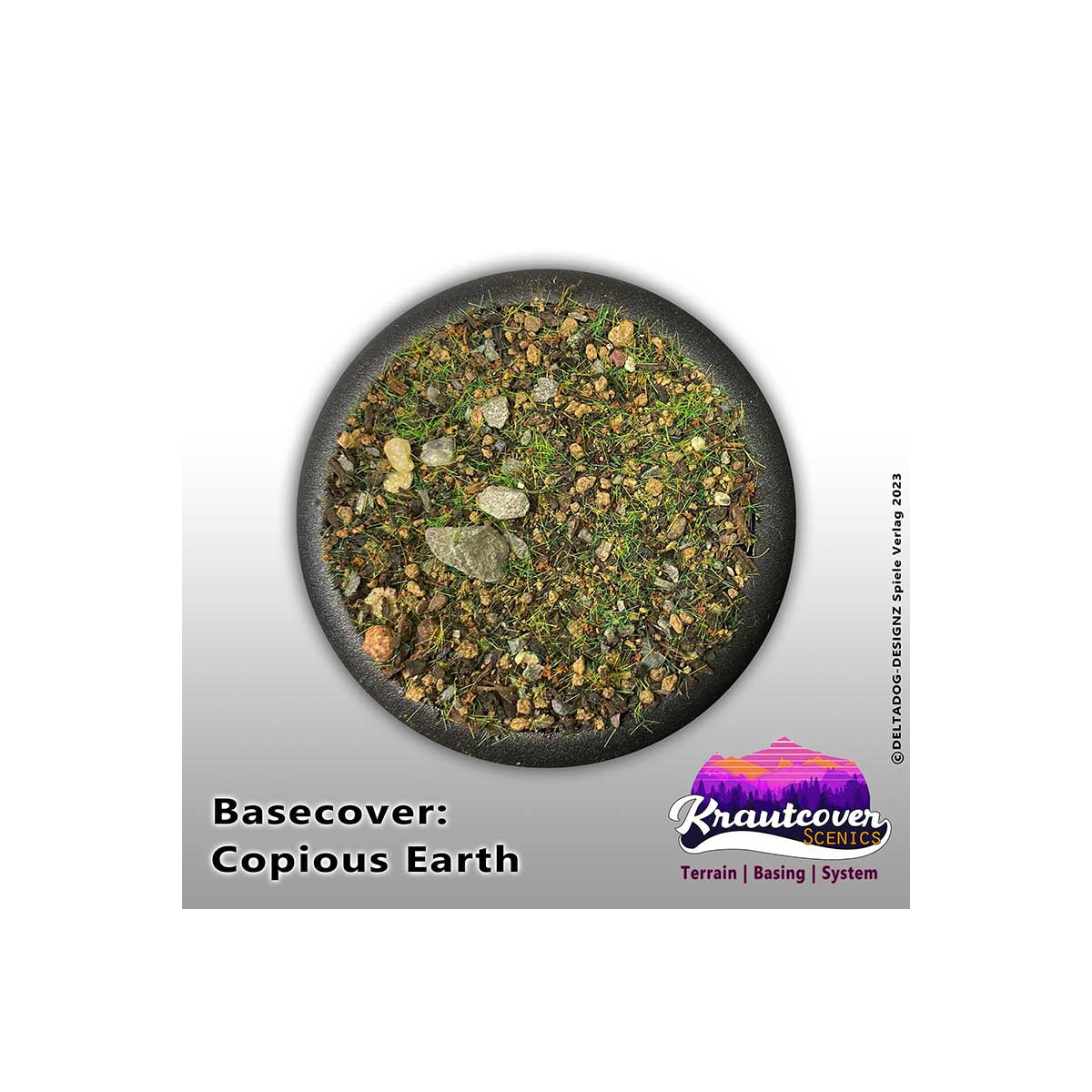 Krautcover Copious Earth Basecover (140ml) – Basing-Material für Tabletop-Bases