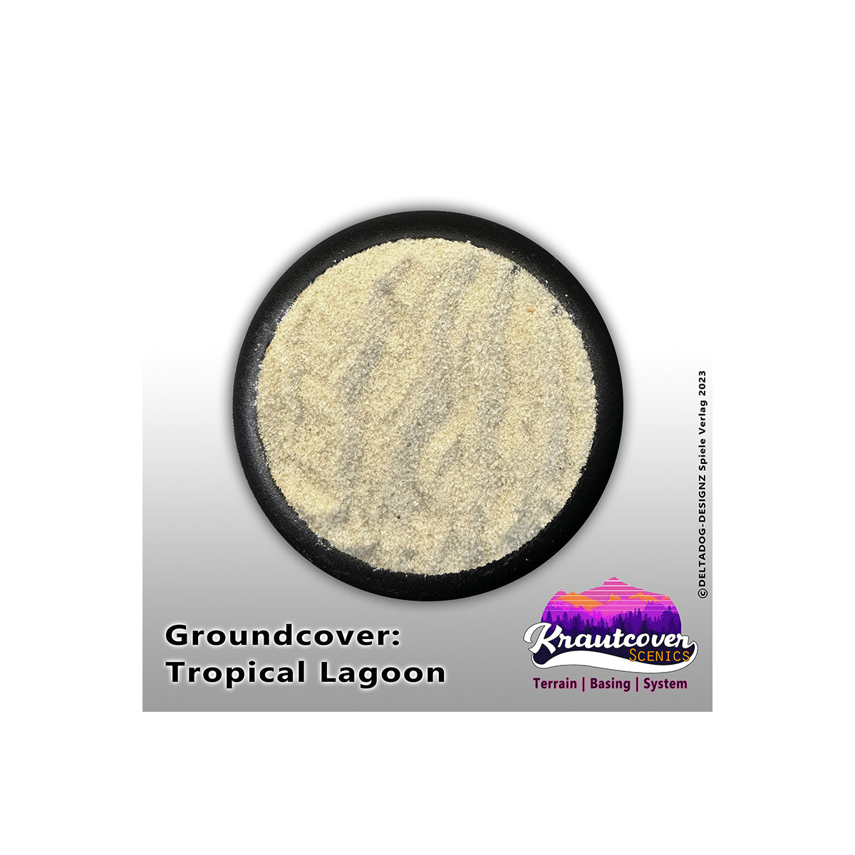 Krautcover Tropical Lagoon Groundcover (140ml) – tropisches Basing-Material für Tabletop-Bases